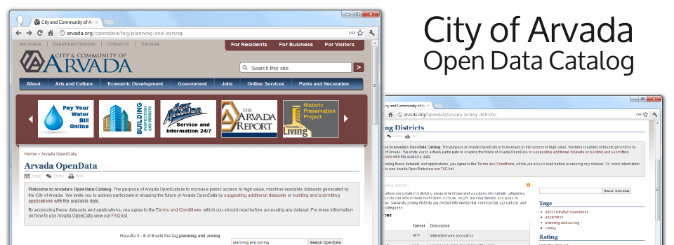 City of Arvada Open Data Catalog (Powered by the PHP Front-end to OpenColorado)